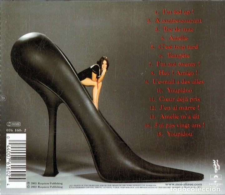 CDs de m&uacute;sica: ALIZ&Eacute;E MES COURANTS ELECTRIQUES - Foto 2
