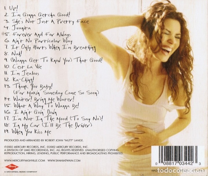 CDs de m&uacute;sica: SHANIA TWAIN &Uuml;P!  ( 2 CD) - Foto 2
