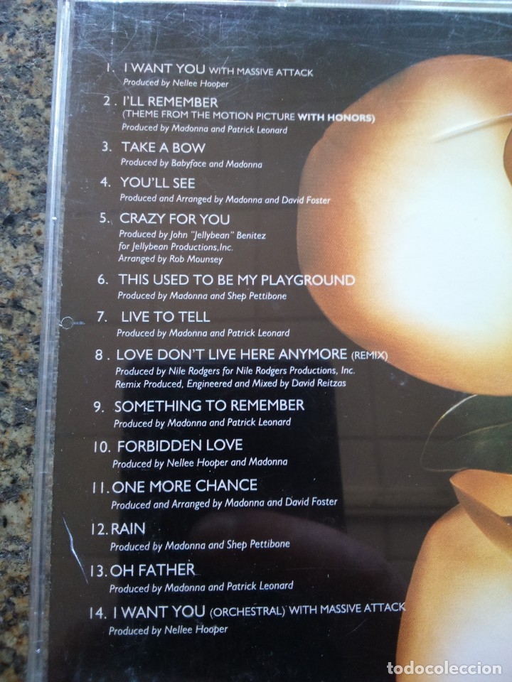 CDs de m&uacute;sica: CD -- MADONNA -- SOMETHING TO REMEMBER -- 14 TEMAS -- - Foto 2