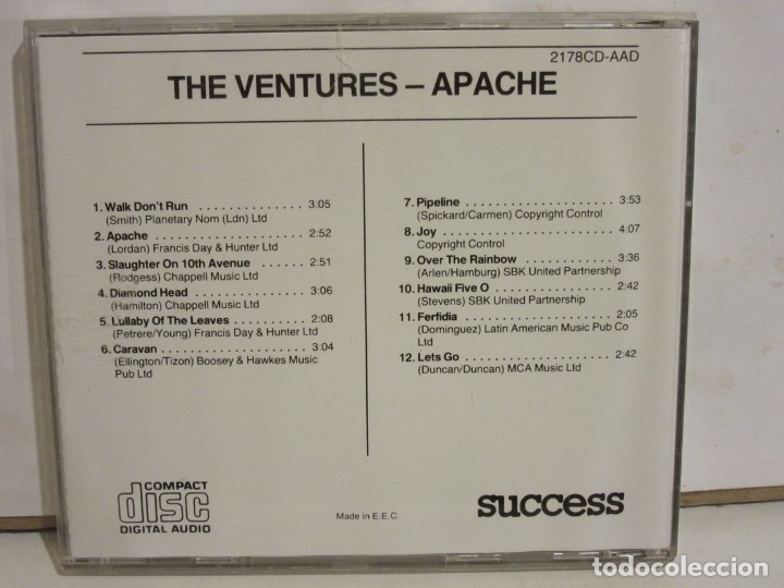 CDs de m&uacute;sica: The Ventures - Apache - CD - France - EX+/EX+ - Foto 2