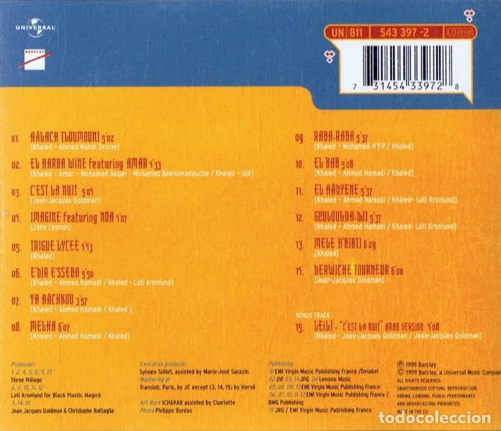 CDs de m&uacute;sica: KHALED KENZA - Foto 2