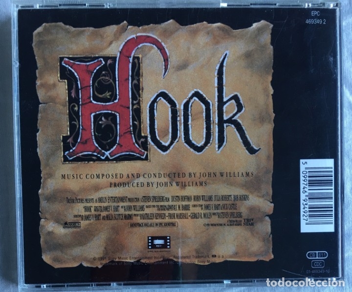 CDs de m&uacute;sica: HOOK - Musica de JOHN WILLAMS - CD BSO - Foto 2