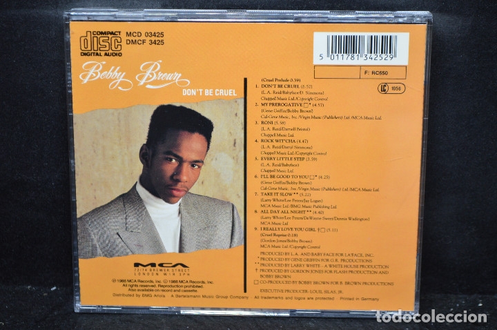CDs de m&uacute;sica: BOBBY BROWN - DON&acute;T BE CRUEL - CD - Foto 2