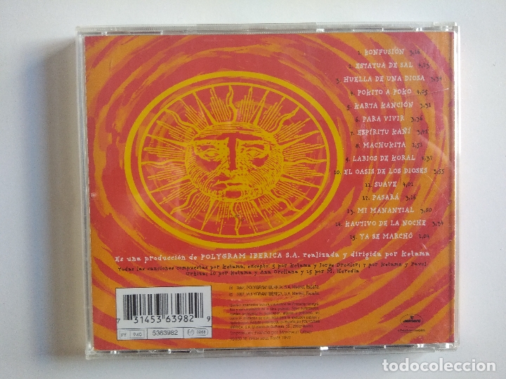 CDs de m&uacute;sica: CD - KETAMA. KONFUSI&Oacute;N MERCURY - 1997 15 TEMAS - Foto 2