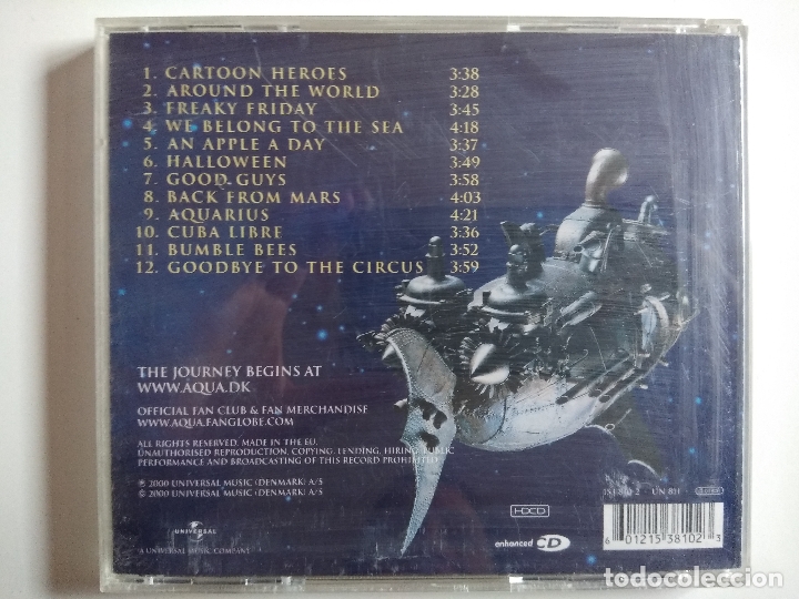 CDs de m&uacute;sica: CD - Aqua - aquarius - universal music 2000 - Foto 2