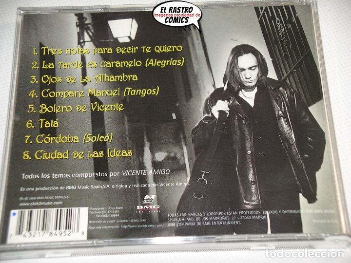 CDs de m&uacute;sica: Vicente Amigo, Ciudad de las ideas, CD - Foto 2