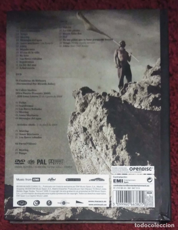 CDs de m&uacute;sica: MACACO (PUERTO PRESENTE) CD + DVD 2009 * Descatalogado - Foto 2