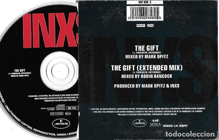 CDs de m&uacute;sica: INXS: THE GIFT / THE GIFT (EXTENDED MIX). CD SINGLE - Foto 2