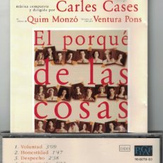 CDs de Música: CARLES CASES - EL PORQUE DE LAS COSAS (CD, PICAP RECORDS 1995). Lote 176541330
