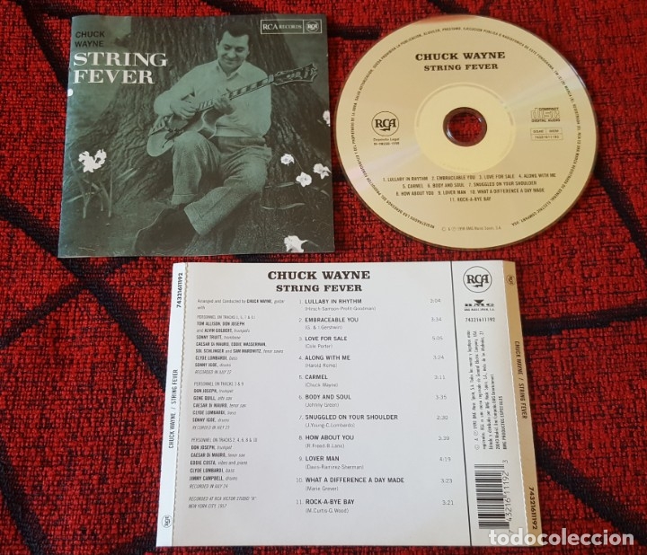 CDs de m&uacute;sica: CHUCK WAYNE ** String Fever ** 1998 CD ORIGINAL - Foto 1