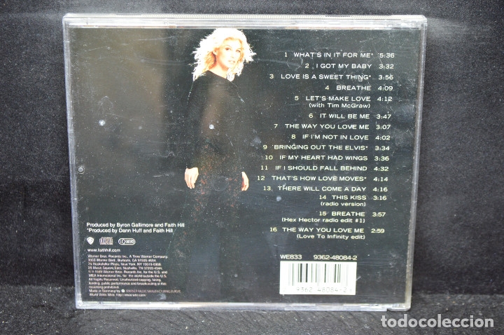 CDs de m&uacute;sica: FAITH HILL - BREATHE - CD - Foto 2
