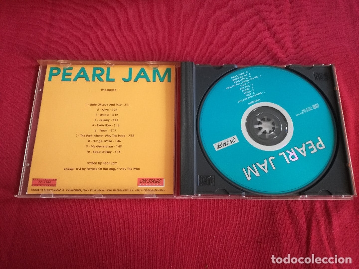 CDs de m&uacute;sica: PEARL JAM - UNPLUGGED - PEDIDO MINIMO 7&euro; - Foto 2