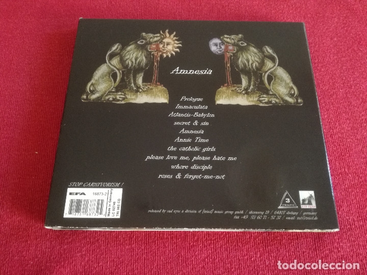 CDs de m&uacute;sica: SANGUIS ET CINIS - AMNESIA - DIGIPACK - Foto 3