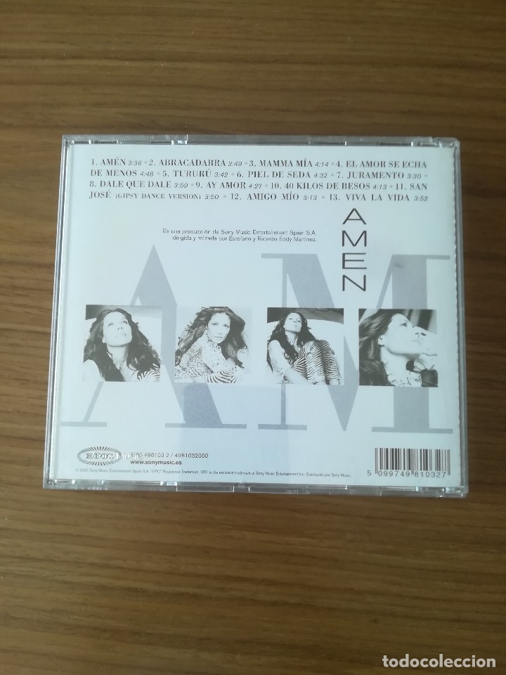 CDs de m&uacute;sica: AZUCAR MORENO AMEN CD 13 TEMAS - Foto 3