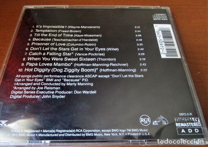 CDs de m&uacute;sica: PERRY COMO - PURE GOLD - CD - Foto 2