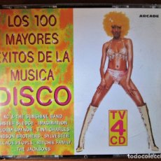 CDs de Música: LOS 100 MAYORES EXITOS DE LA MÚSICA DISCO (VER TEMAS EN CARÁTULA TRASERA) 4 CD. Lote 313056468