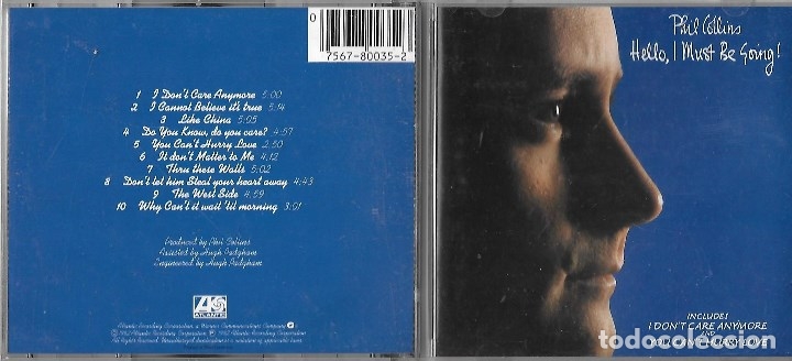 CDs de m&uacute;sica: PHIL COLLINS: HELLO,! I MUST BE GOING - Foto 1