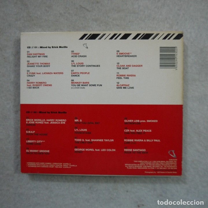 CDs de m&uacute;sica: MIXED BY ERICK MORILLO - SUBLIMINAL SESSIONS FIVE - 2 CDS 2003 - Foto 2