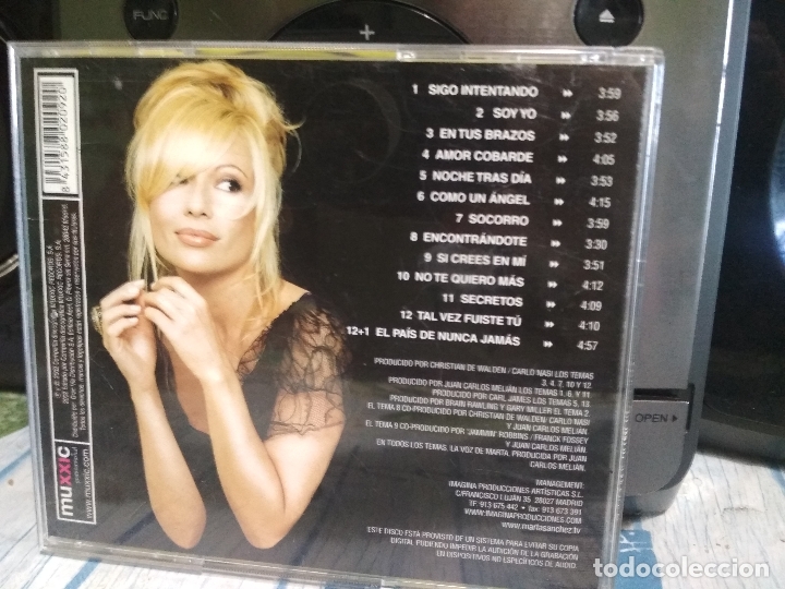 CDs de m&uacute;sica: CD: MARTA SANCHEZ - SOY YO 2002 PEPETO - Foto 2