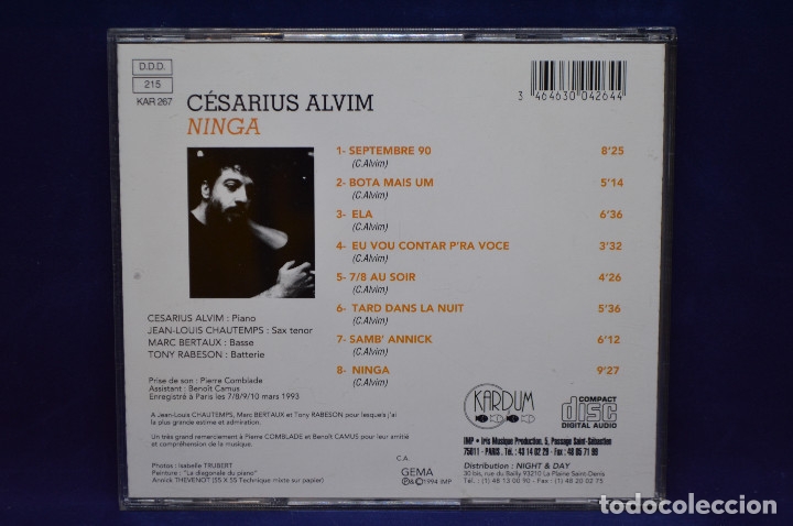 CDs de m&uacute;sica: CESARIUS ALVIM - NINGA - CD - Foto 2
