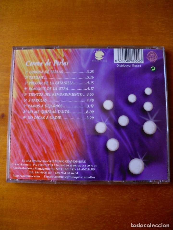 CDs de m&uacute;sica: Pasion Vega - Corona de Perlas (CD) - Foto 2