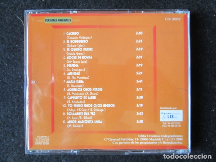 CDs de m&uacute;sica: NAT KING COLE - 12 TEMAS ORIGINALES - Foto 3