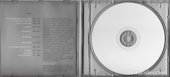 CDs de m&uacute;sica: ANNIE LENNOX (EURYTHMICS): BARE. EXCEPCIONAL INT&Eacute;RPRETE DE POP ROCK ELECTR&Oacute;NICO U.K. - Foto 2