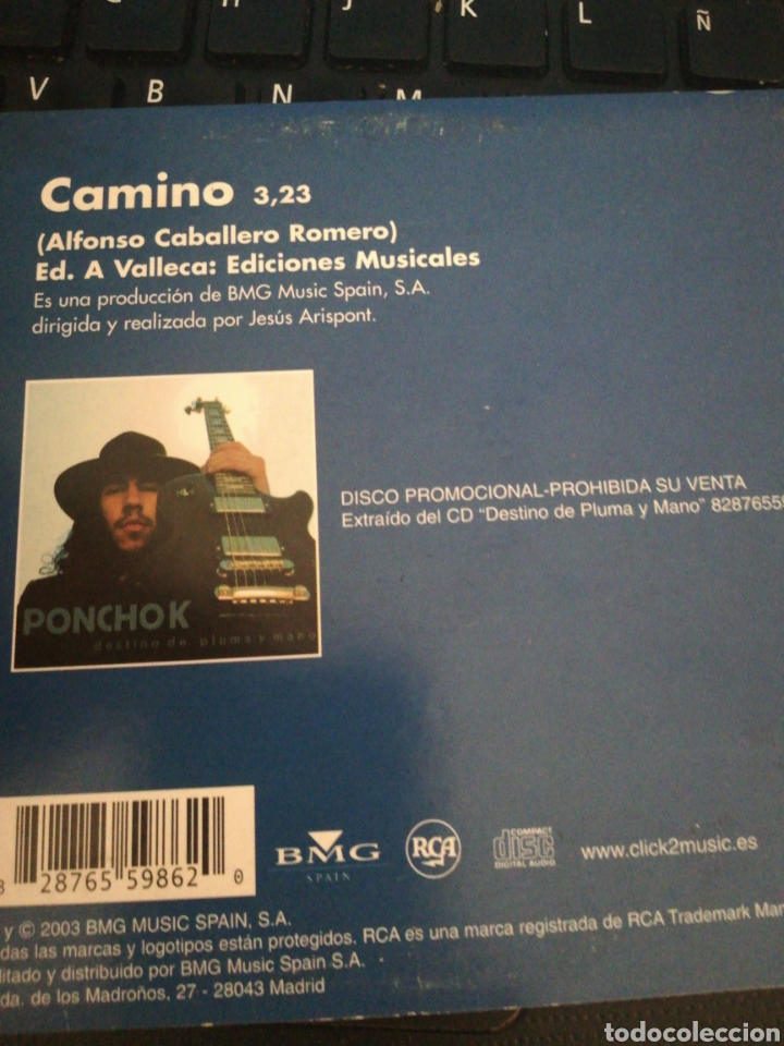 CDs de m&uacute;sica: CD SINGLE / PONCHO K / CAMINO - Foto 2