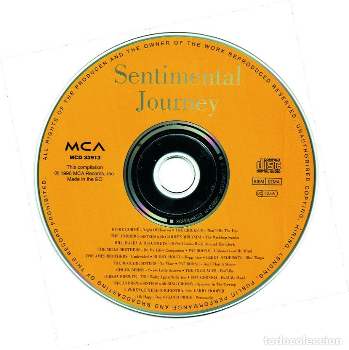 CDs de m&uacute;sica: Sentimental Journey - the 50 - vol.1 - CD - Foto 3