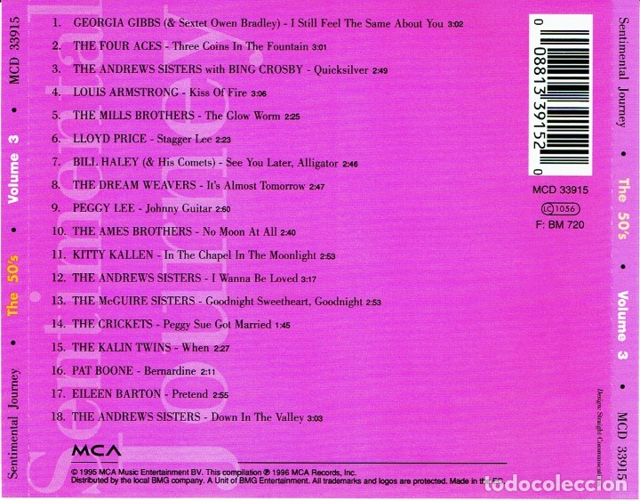 CDs de m&uacute;sica: Sentimental Journey - the 50 - vol.3 - CD - Foto 2