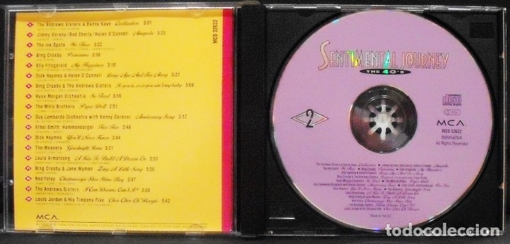 CDs de m&uacute;sica: Sentimental Journey - the 40 - vol.2 - CD - Foto 3