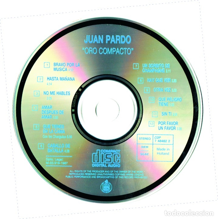 CDs de m&uacute;sica: Juan Pardo - Oro Compacto - CD - Foto 3