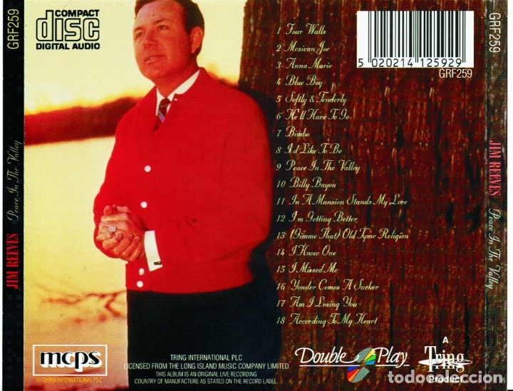 CDs de m&uacute;sica: Jim Reeves CD - RARO - Foto 2