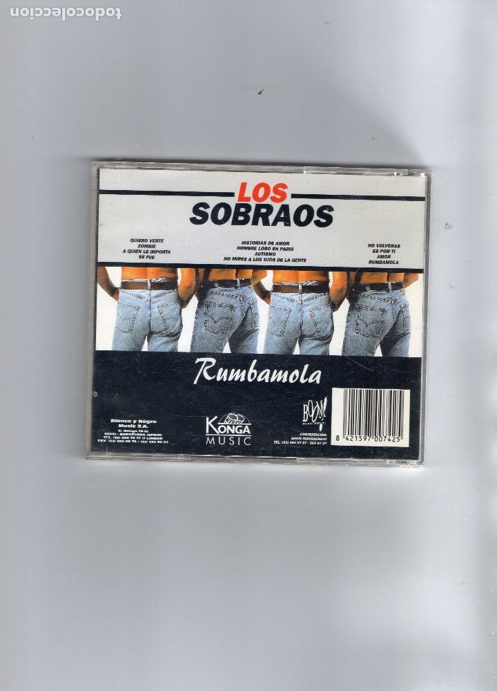 CDs de m&uacute;sica: CD - LOS SOBRAOS - RUMBAMOLA - Foto 2