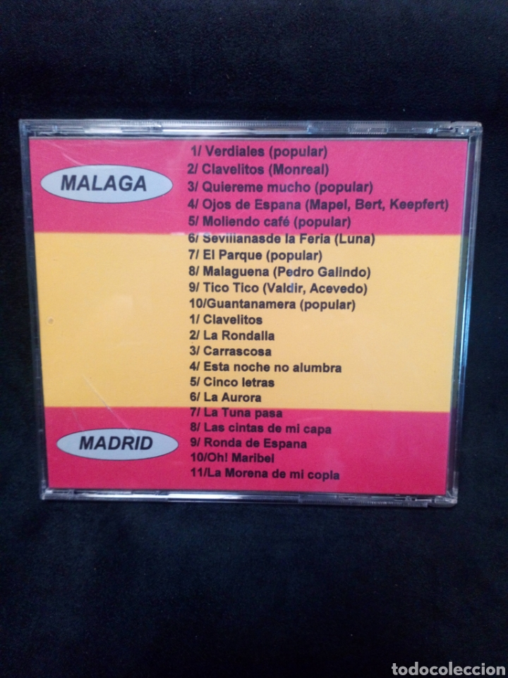 CDs de m&uacute;sica: CD Tuna de M&aacute;laga y Tuna de Madrid - Foto 3