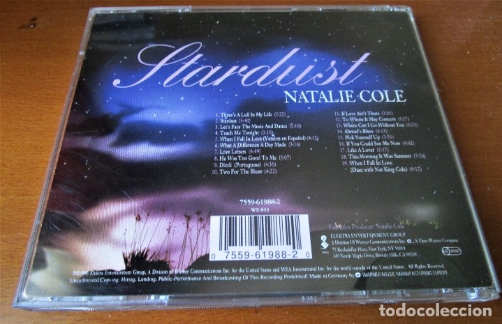 CDs de m&uacute;sica: NATALIE COLE - STARDUST - CD - Foto 2