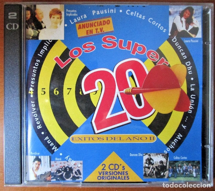 CDs de m&uacute;sica: LOS SUPER 20 - EXITOS DEL A&Ntilde;O II - 2 CD - Foto 1