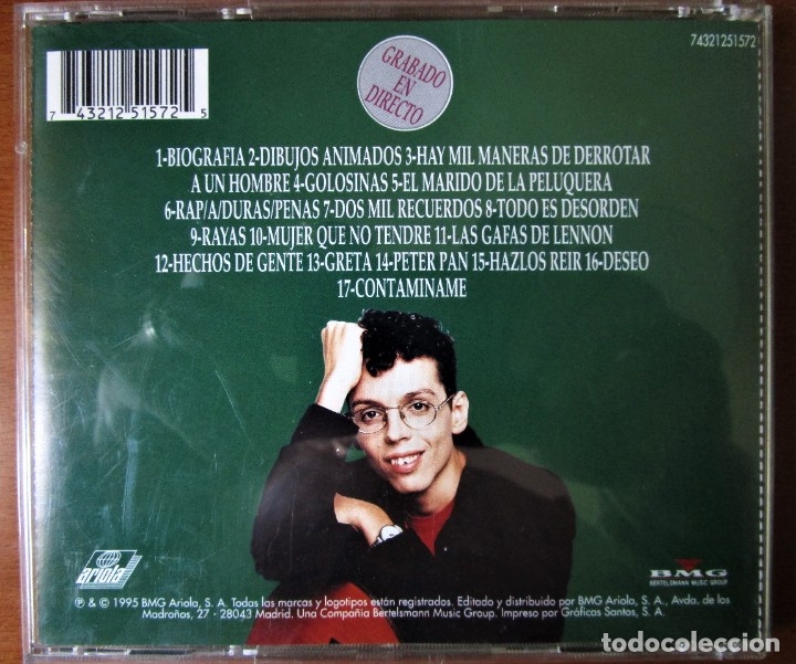 CDs de m&uacute;sica: PEDRO GUERRA - GOLOSINAS - CD - Foto 2