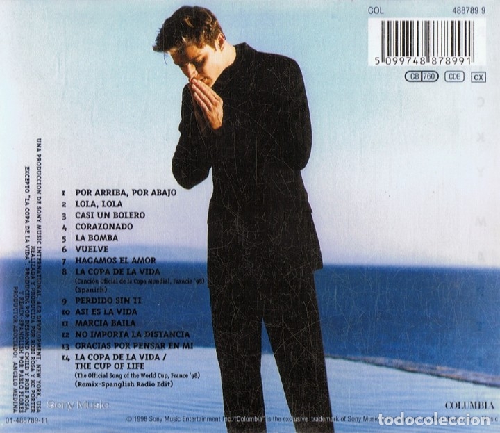 CDs de m&uacute;sica: RICKY MARTIN &uml;VUELVE&uml; (CD) - Foto 2
