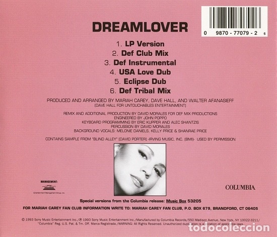 CDs de m&uacute;sica: Mariah Carey - Dreamlover  - CD Maxi Single - Foto 2