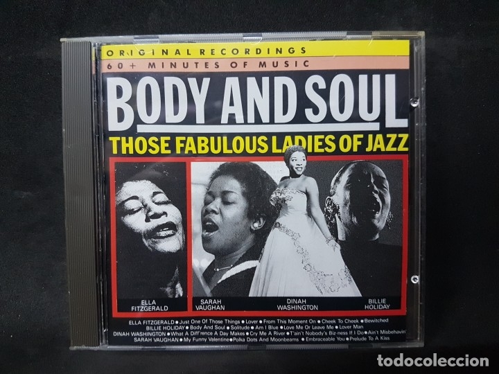 CD di Musica: Opera Cl&aacute;sica Body And Soul Those Fabulous Ladies of Jazz 1 CD