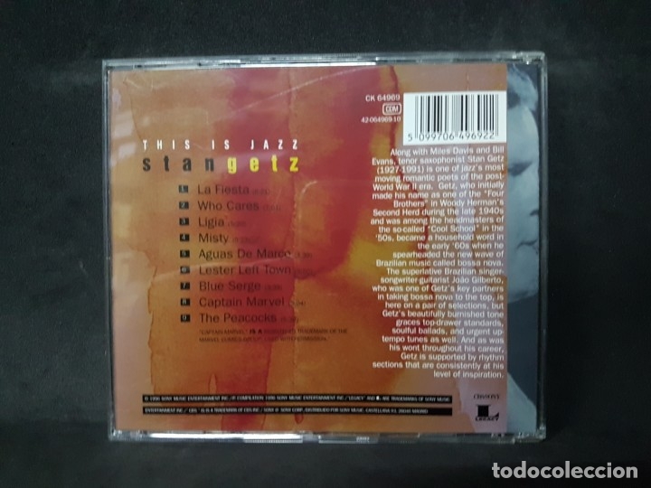 CDs de m&uacute;sica: This is Jazz Stan Getz 1 CD - Foto 3