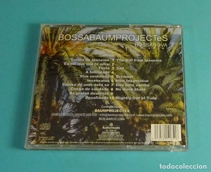 CDs de m&uacute;sica: BOSSANOVA VOLUMEN N&ordm; 1. BOSSABAUM PROYECTES - Foto 3
