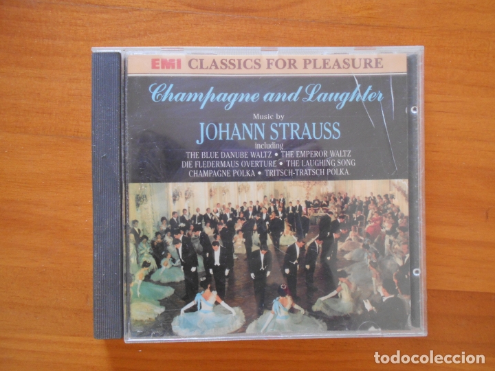CDs de m&uacute;sica: CD STRAUSS. CHAMPAGNE AND LAUGHTER - EMI (M6) - Foto 1