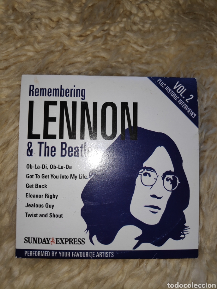 CDs de m&uacute;sica: Remembering Lennon & The Beatles - Sunday Express + Interviews - Foto 1