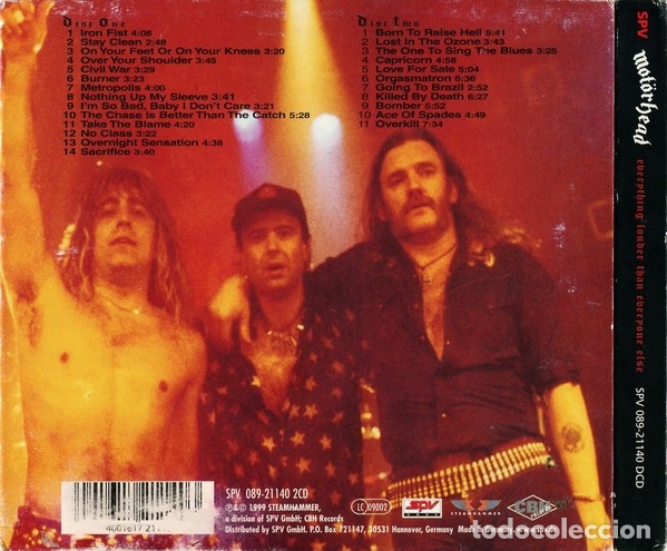CDs de m&uacute;sica: Motorhead - Everything Louder Than Everyone Else - 2xCD digipack - Foto 2