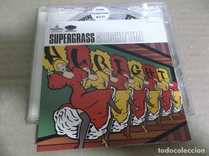 CDs de m&uacute;sica: SUPERGRASS (CD-SINGLE) ALRIGHT / TIME +2 TRACKS A&Ntilde;O &ndash; 1995 - Foto 1