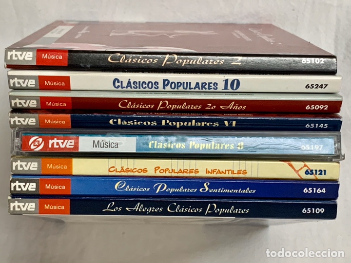 Musik-CDs: LOTE 8 CD CLASICOS POPULARES RTVE SENTIMENTALES INFANTILES 10 20 2 8 6 MUSICA CLASICA