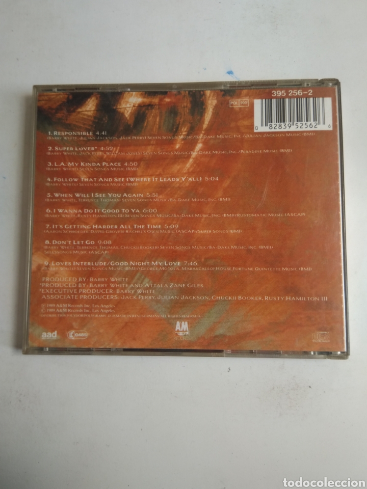 CDs de m&uacute;sica: CD BARRY WHITE/THE MAN IS BACK! - Foto 2