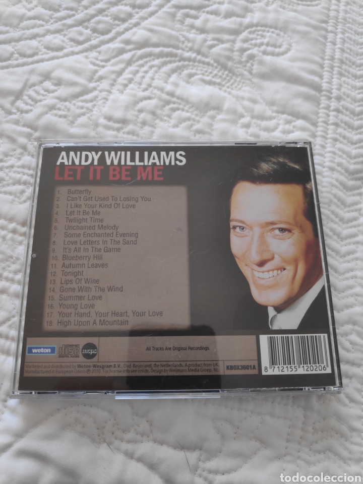CDs de m&uacute;sica: Andy Williams - Let it be me - Cd 1 - 18 temas. - Foto 2